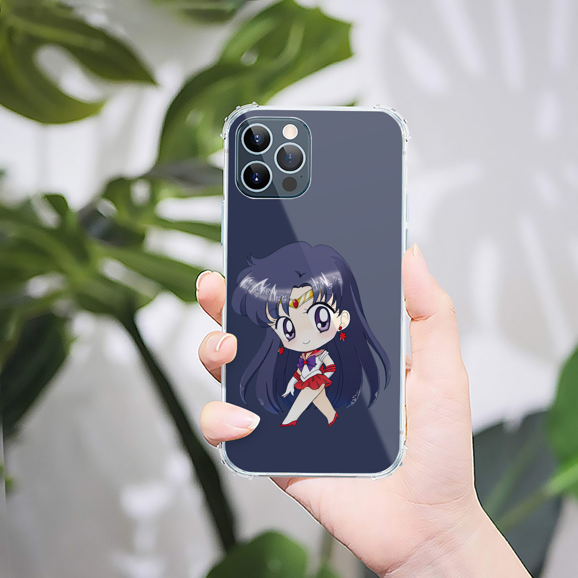 （画像用） 美少女戦士セーラームーン 火野レイ ひの レイ Sailor Moon Hino Rei （セーラーマーズ,Sailor Mars） 【iPhone 12シリーズ対応】透明スマホケース（クリアソフトケース）